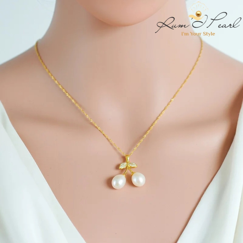 Dây chuyền ngọc trai mẫu Cherry mã DC01