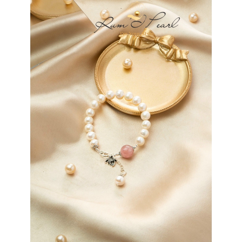 Vòng tay ngọc trai Freshwater phối charm