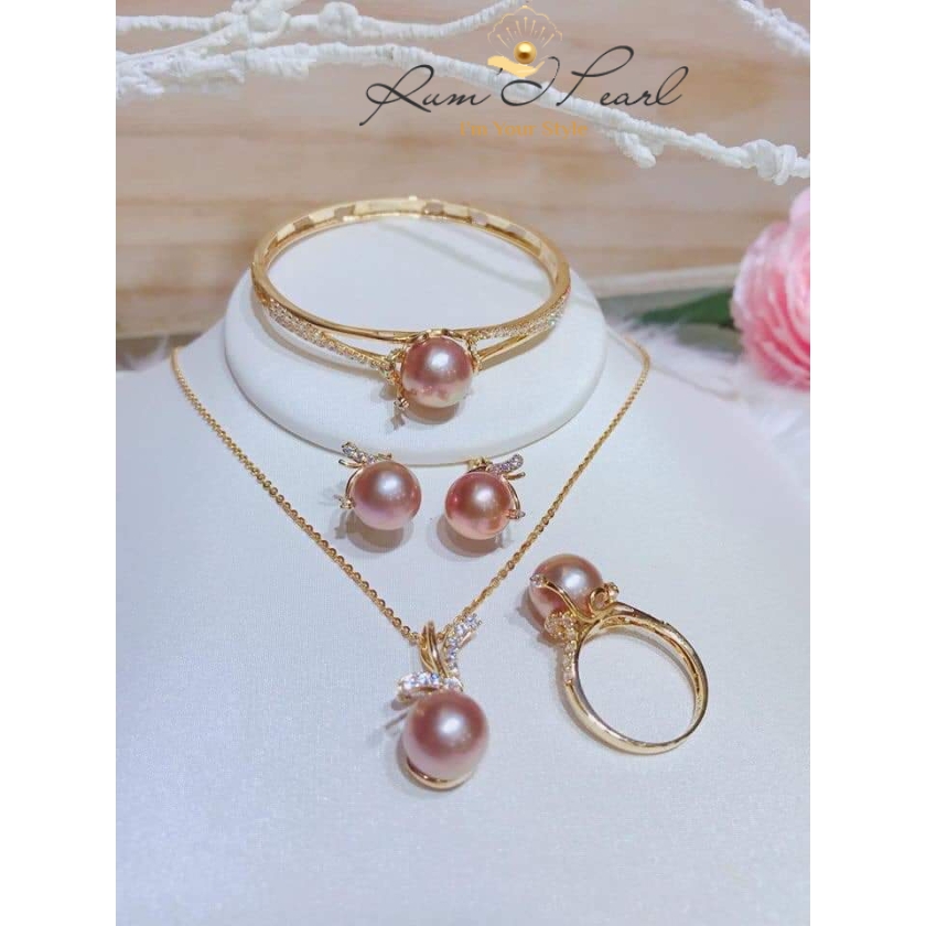 Bộ trang sức ngọc trai BST công sở