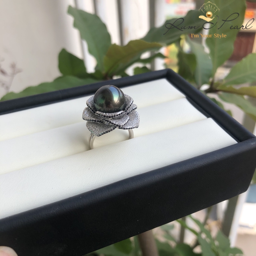 Nhẫn ngọc trai mẫu Quốc Tế BST Hoa Biển