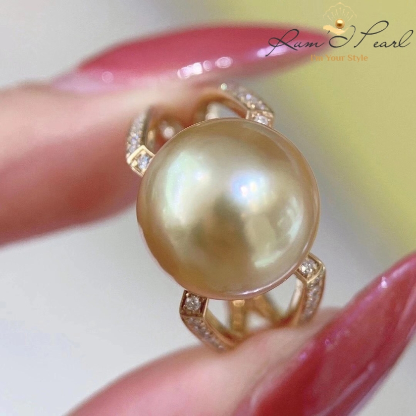 Nhẫn ngọc trai mẫu Dimond Mã NNT015