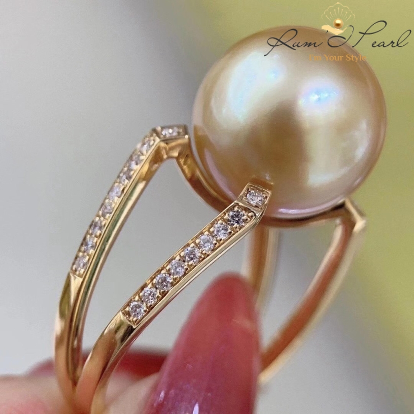 Nhẫn ngọc trai mẫu Dimond Mã NNT015