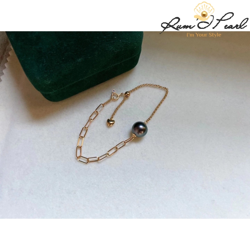 Lắc tay ngọc trai vàng 18K
