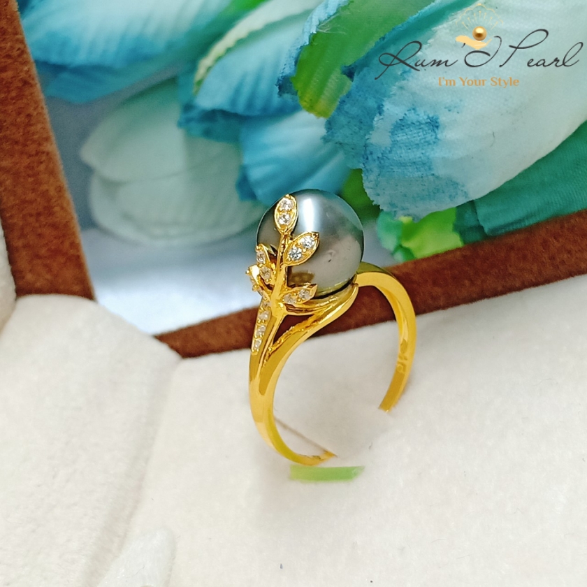 Nhẫn ngọc trai Tahiti mã NNT014