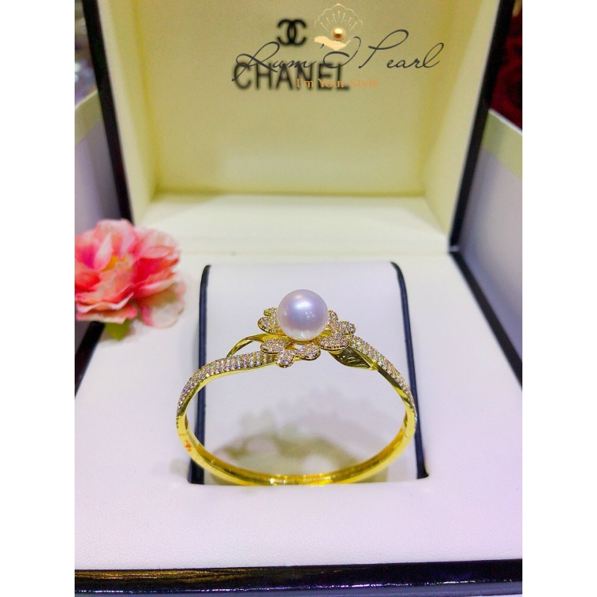 Vòng tay ngọc trai FWT vàng 18K