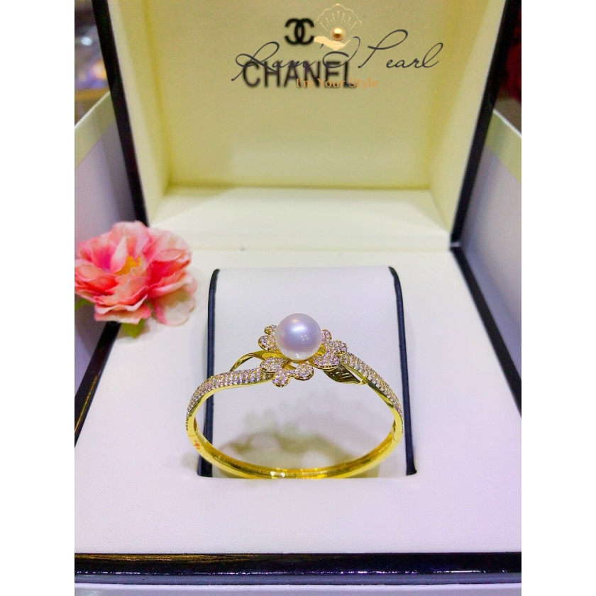 Vòng tay ngọc trai FWT vàng 18K