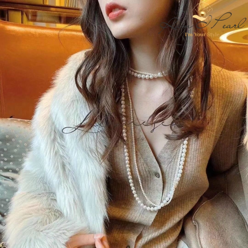 Chuỗi cổ ngọc trai phong cách