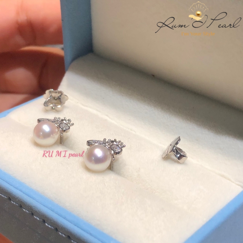 Set ngọc trai thiết kế mẫu con ong Dior